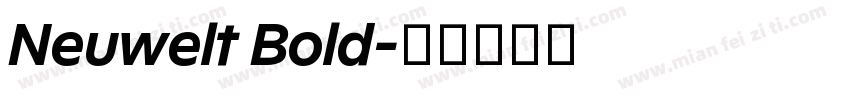 Neuwelt Bold字体转换